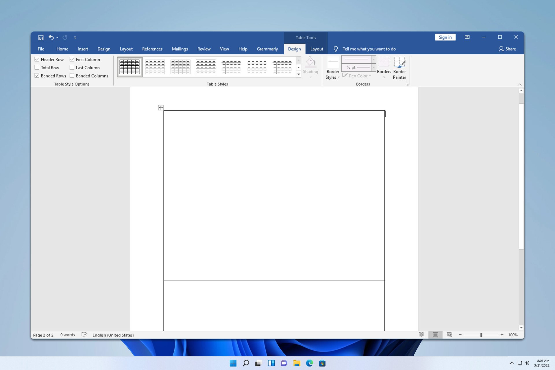 how to make index cards in word