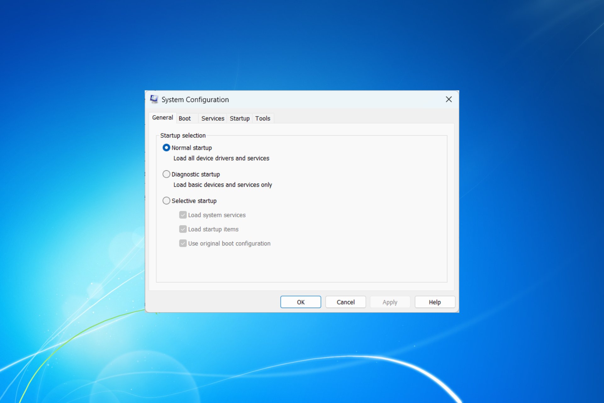 How to open Msconfig in Windows 7