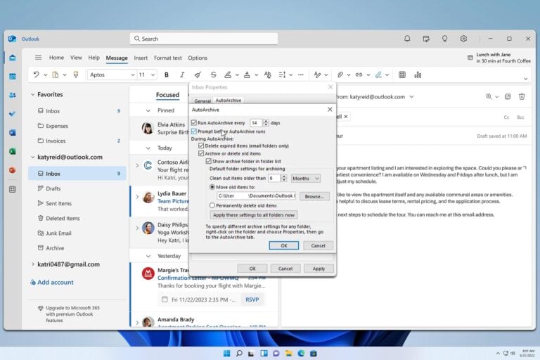 How to Apply AutoArchive Settings to Subfolders in Outlook