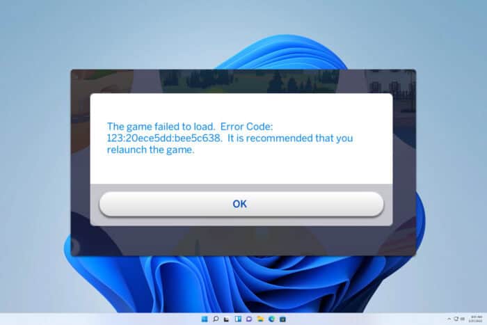 sims 4 error code 123