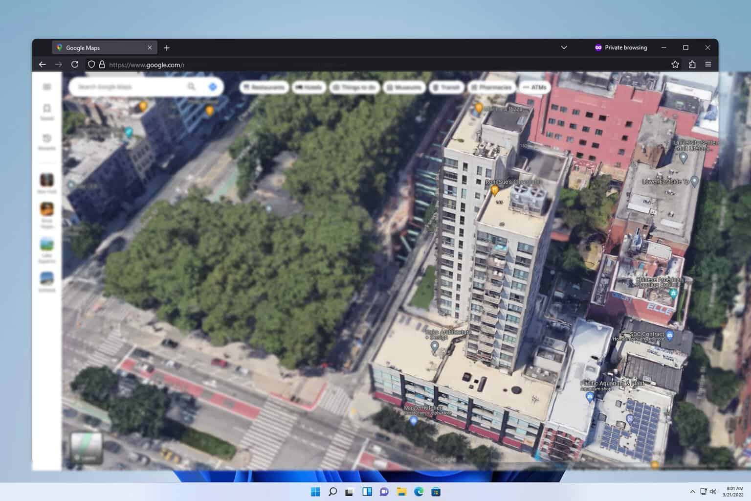 3d not working in pc google maps