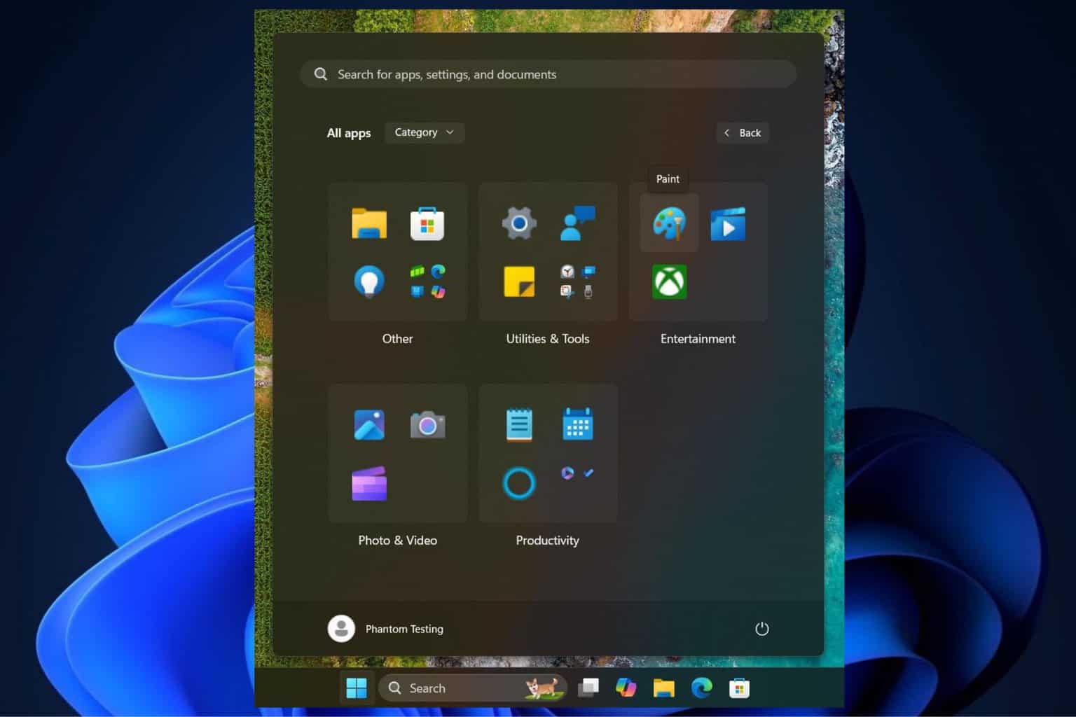 Windows 11 Category