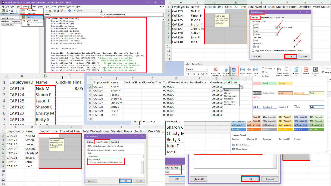 How To Make Attendance Sheet in Excel