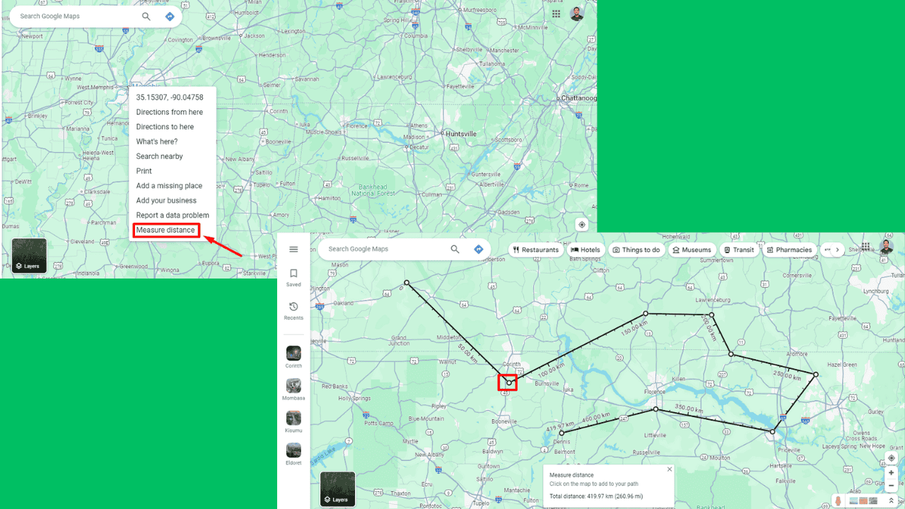 How to Measure Distance on Google Maps PC