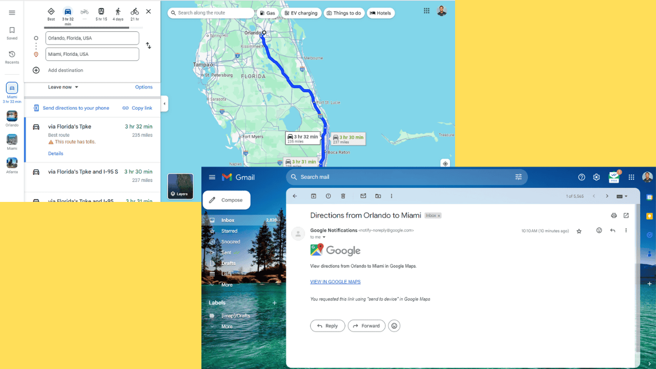 How to Save a Google Maps Route on PC