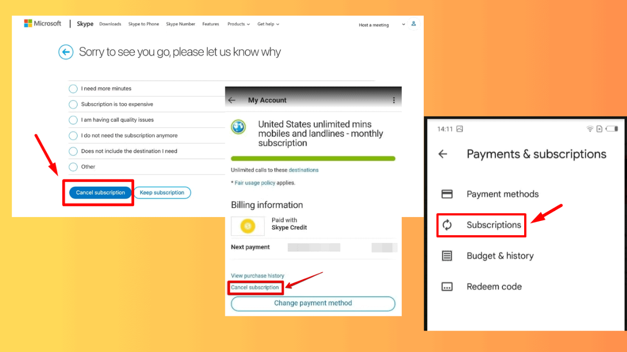 How to Cancel Skype Subscription