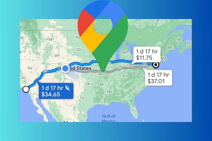 How to see toll prices on Google Maps