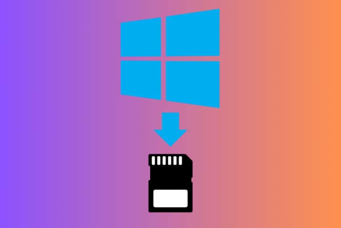 How to install windows on an sd card