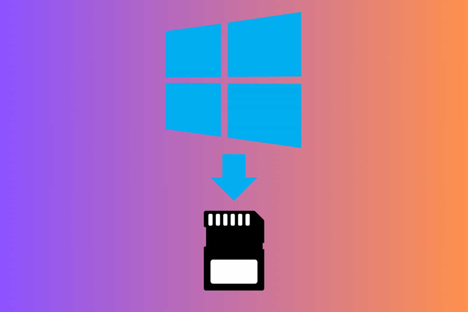 How to install windows on an sd card