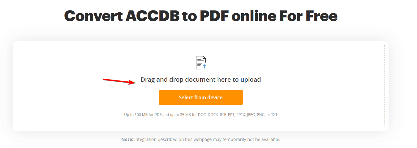 pdffilter accdb la pdf