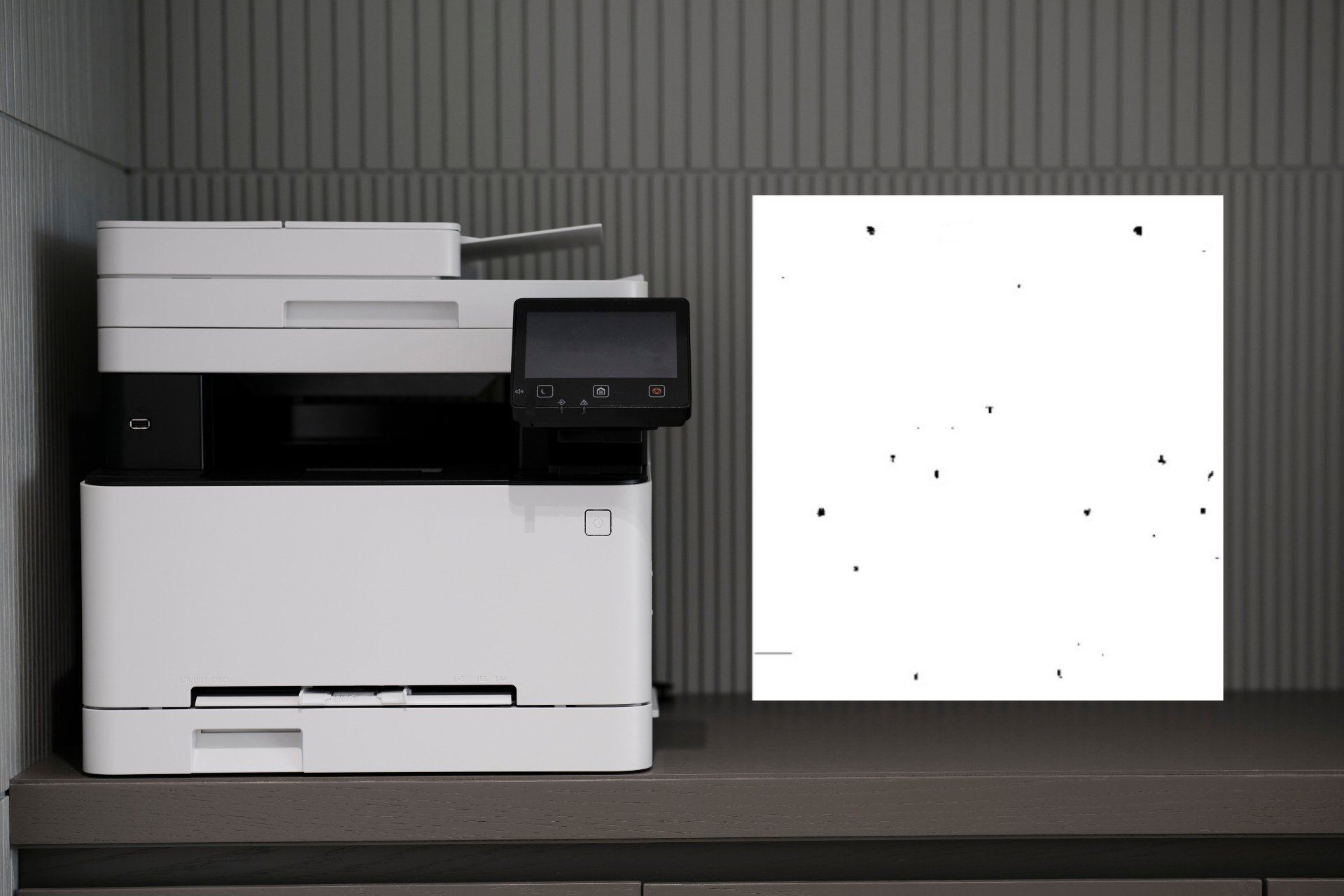 What to do if the printer is printing dots on paper