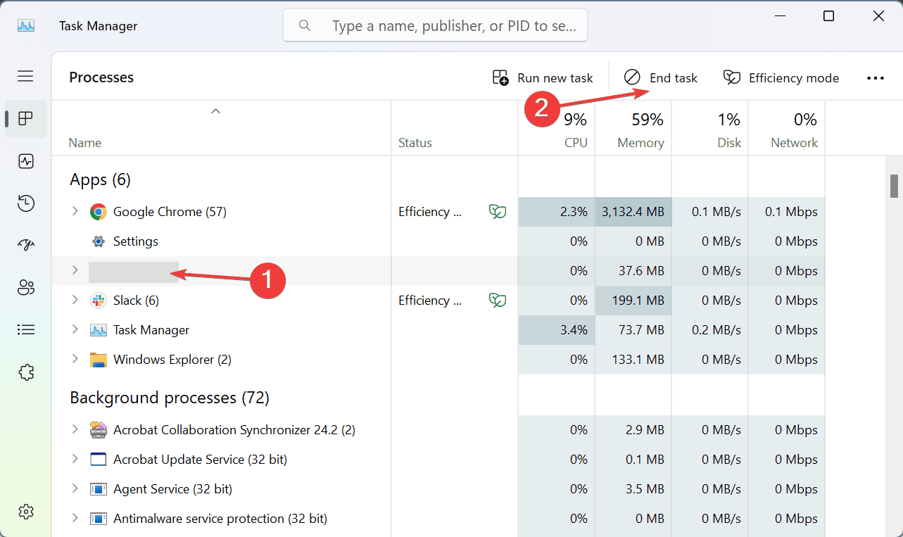 terminate to fix number keys not working