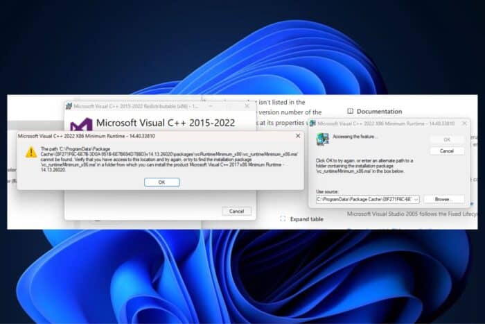 Windows 11 Visual C++ 2022