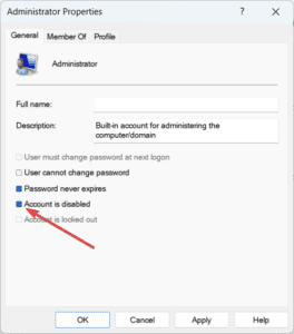 how to turn off administrator mode windows 11