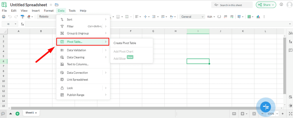 Pivot tables