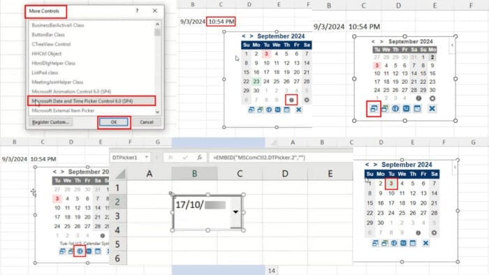 Microsoft Date and Time Picker Control - How To Enable and Use It