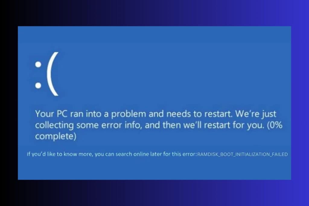 How To Fix The RAMDISK BOOT INITIALIZATION FAILED BSoD How to fix the ramdisk boot initialization failed bsod