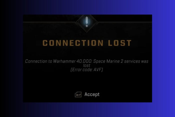 How to fix Space Marine 2 Error Code AVF