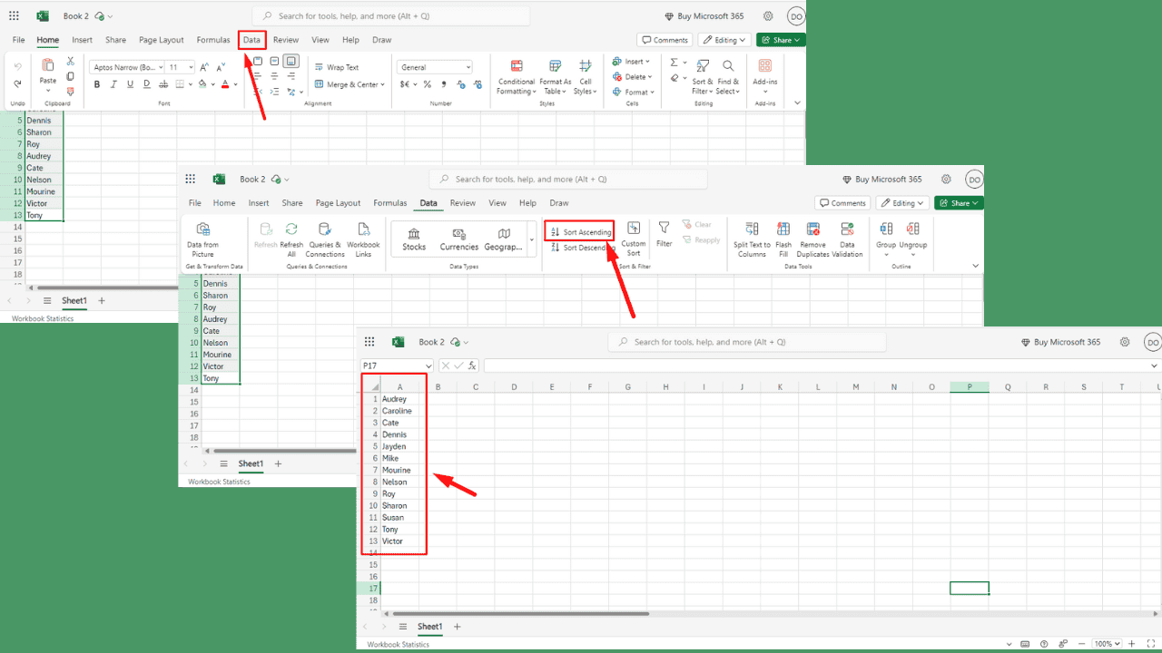 Excel Alphabetical Order