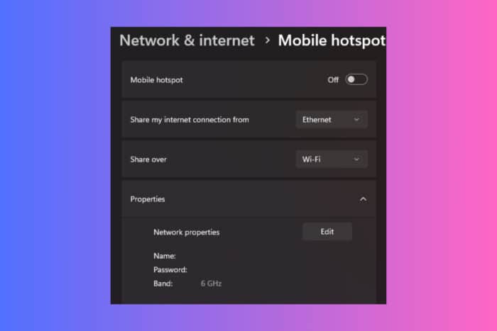 How to create a Windows 11 Wi-Fi 6 Hotspot