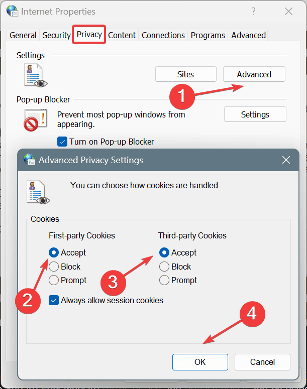 cookies to fix google tag manager script error