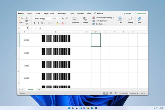 excel barcode generator