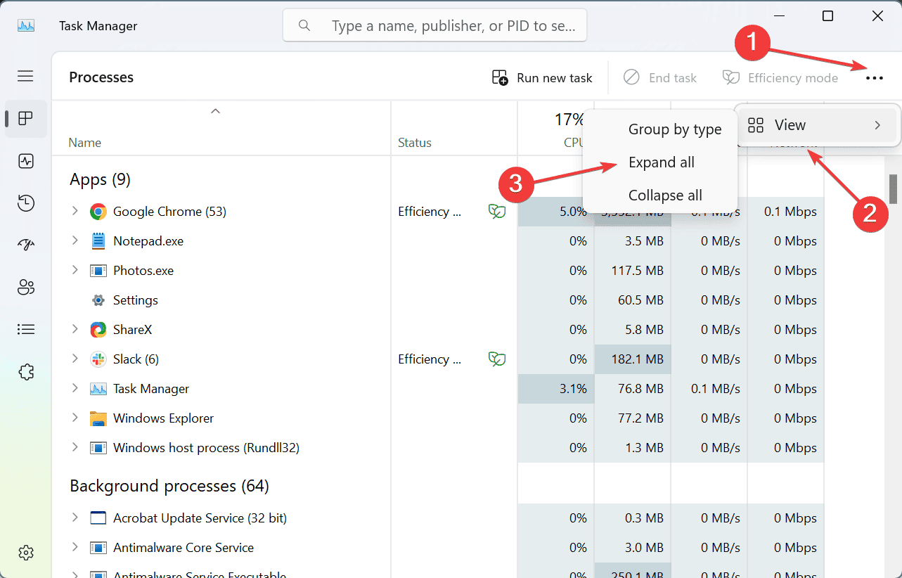 view task manager