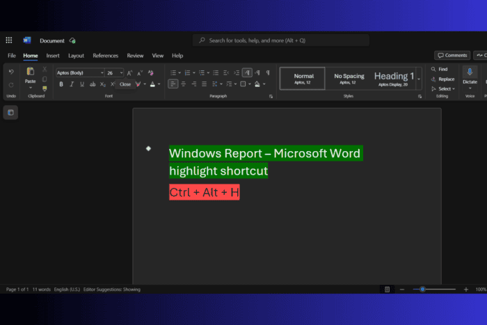 How to Use the Microsoft Word Highlight Keyboard Shortcut