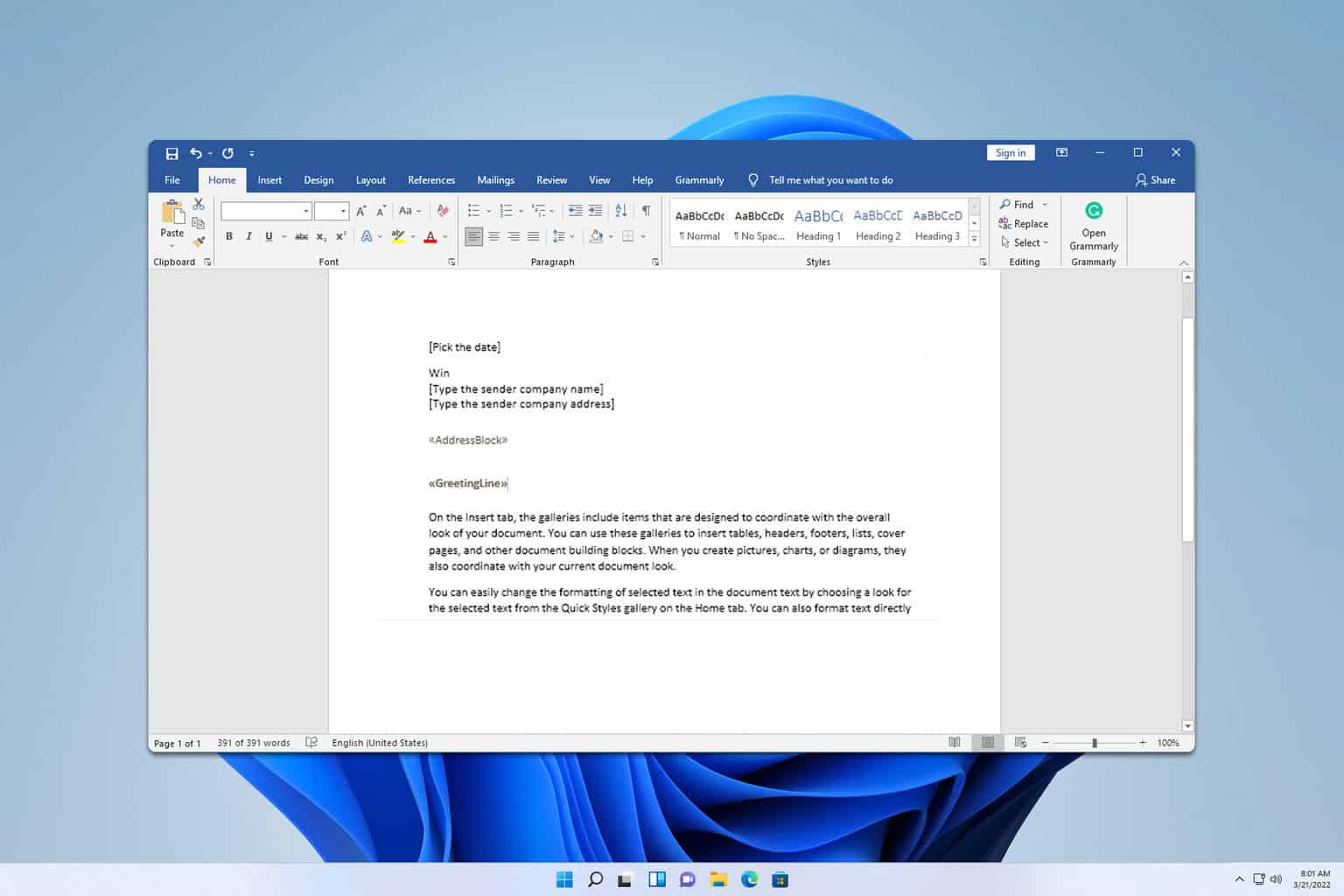 mail merge from excel to microsoft word