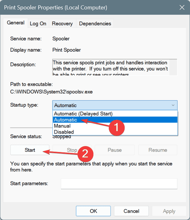 restart print spooler to fix ERROR_UNKNOWN_PRINTER_DRIVER