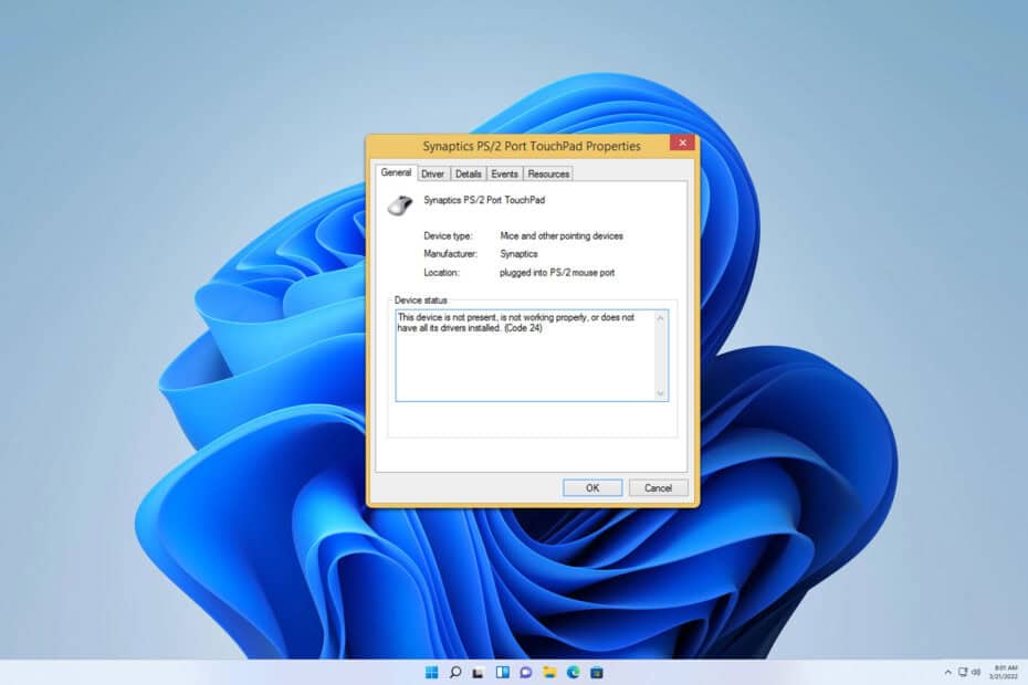 Synaptics Touchpad Driver Code 24: How To Fix It