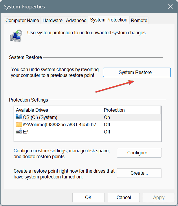 system restore to fix DRIVER_USED_EXCESSIVE_PTES