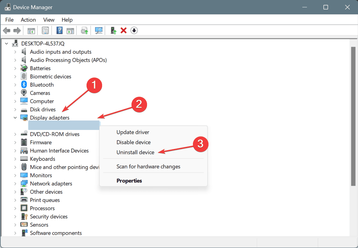 uninstall driver to fix STORAGE_MINIPORT_ERROR