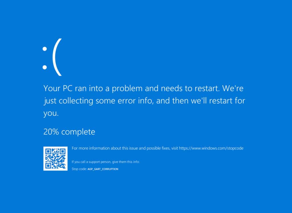 AGP_GART_CORRUPTION BSOD