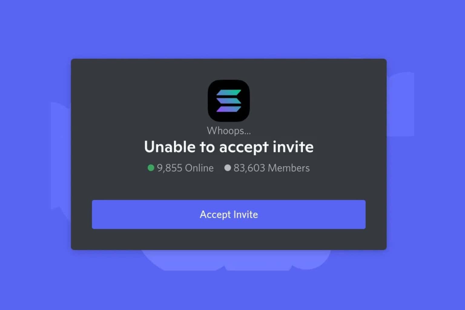 What to do if you can't accept invite on Discord