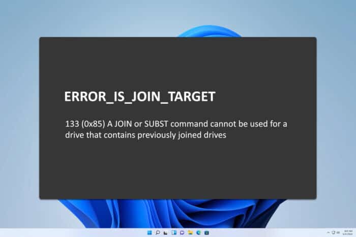 ERROR_IS_JOIN_TARGET