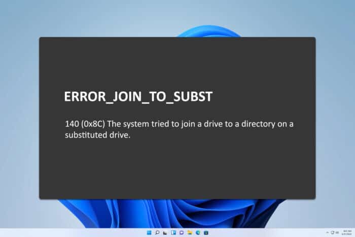 ERROR_JOIN_TO_SUBST