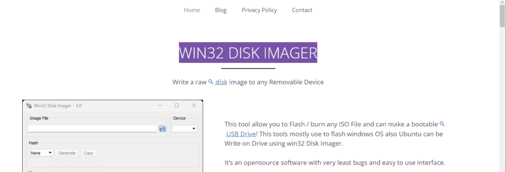 Win32 Disk Imager