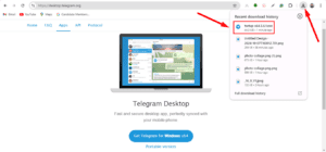 cara download telegram di laptop windows 11