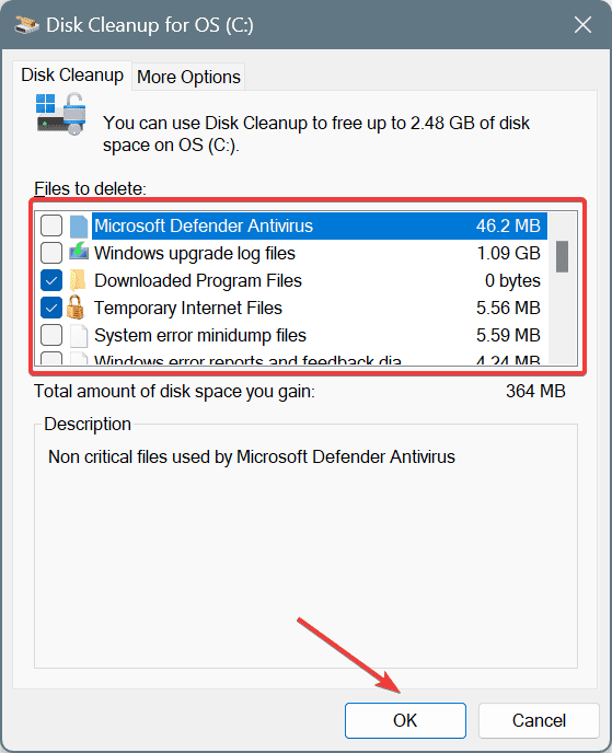 disk-cleanp-system files