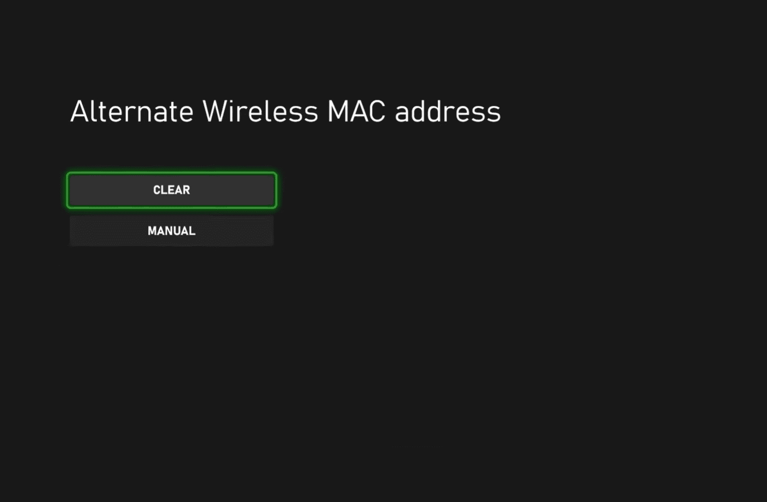 clear mac address to fix discord xbox not working