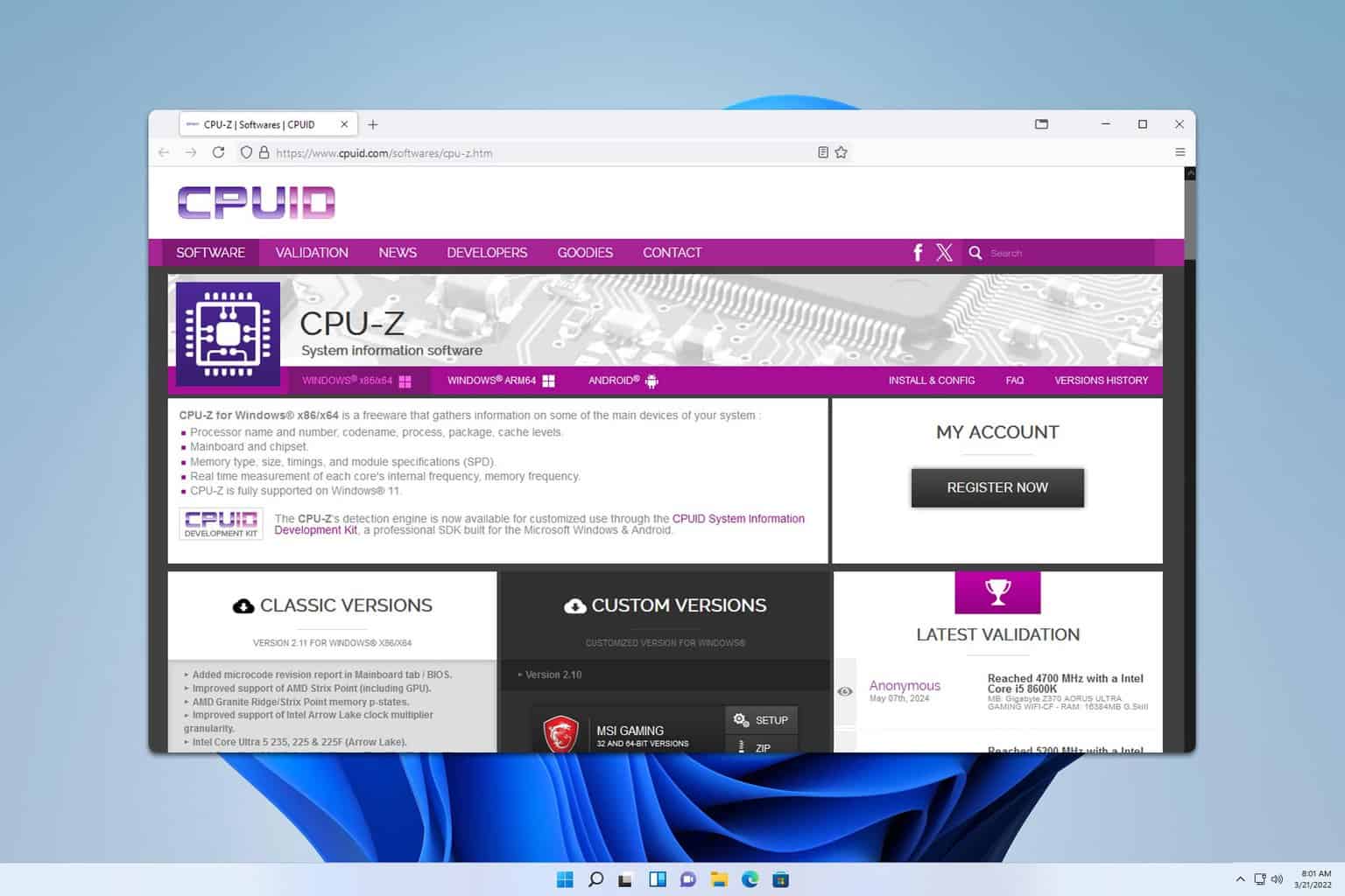 cpu z download