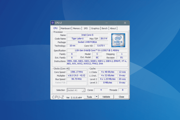 cpu z error code 0x5