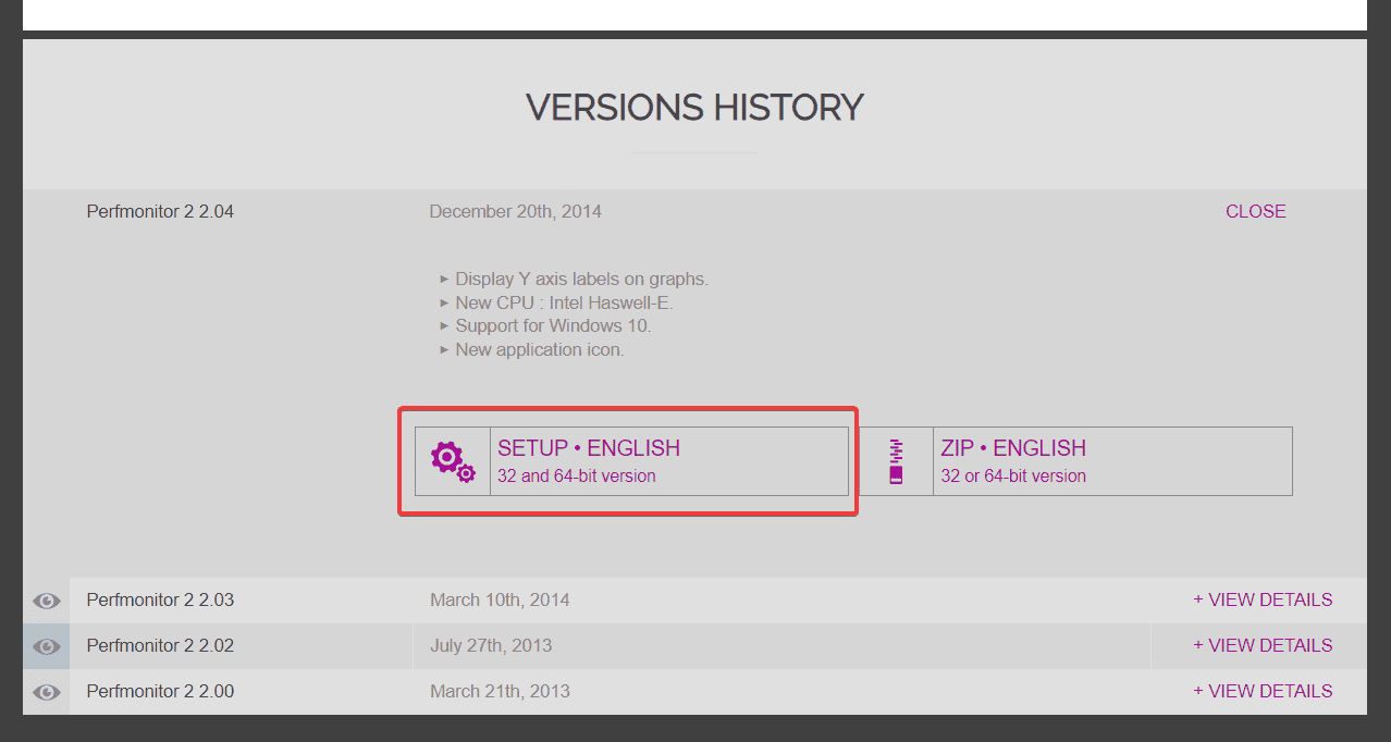 perfmonitor setup download