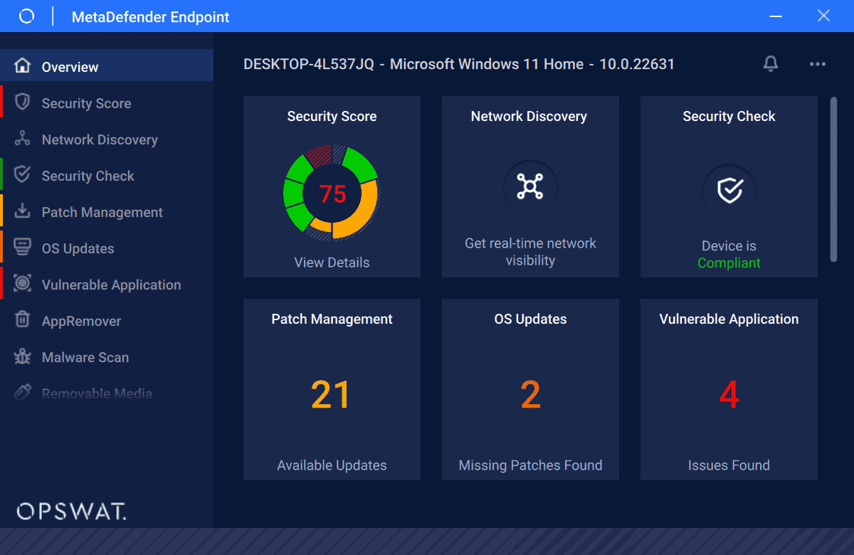 scan results