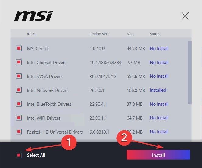 install msi monitor driver