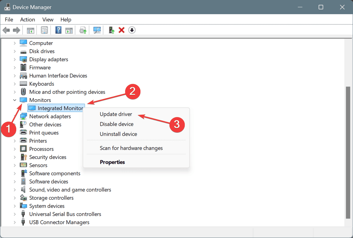 update monitor msi driver