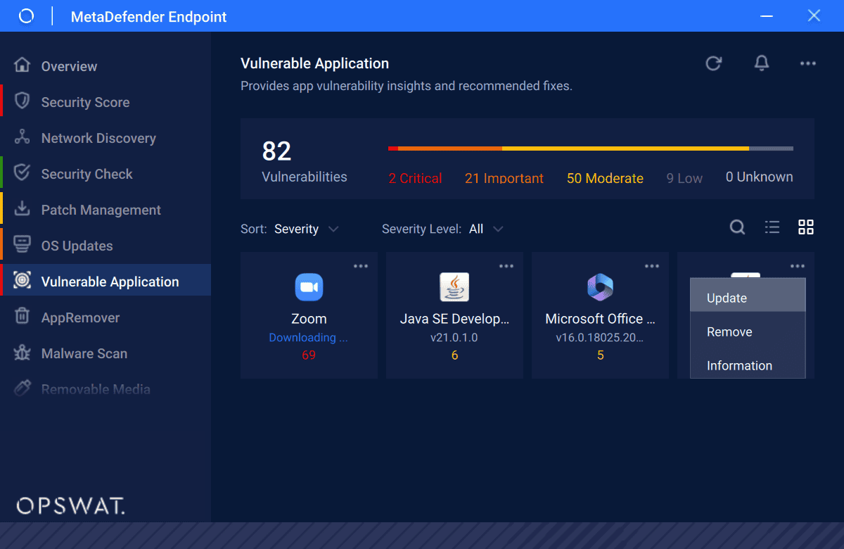 vulnerable apps metadefender endpoint 