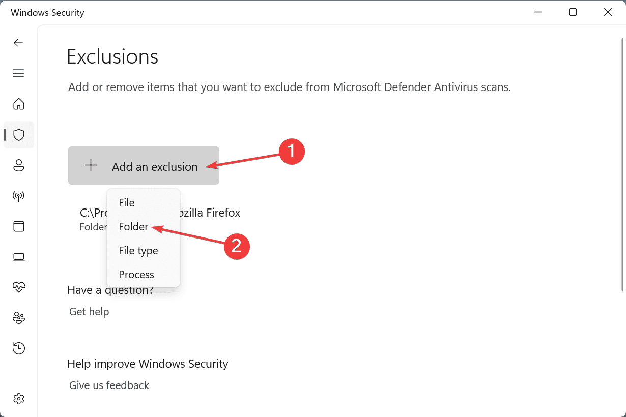 add an exclusion to fix packet.dll