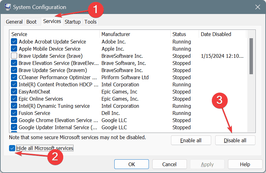 clean boot to fix SECURE_KERNEL_ERROR